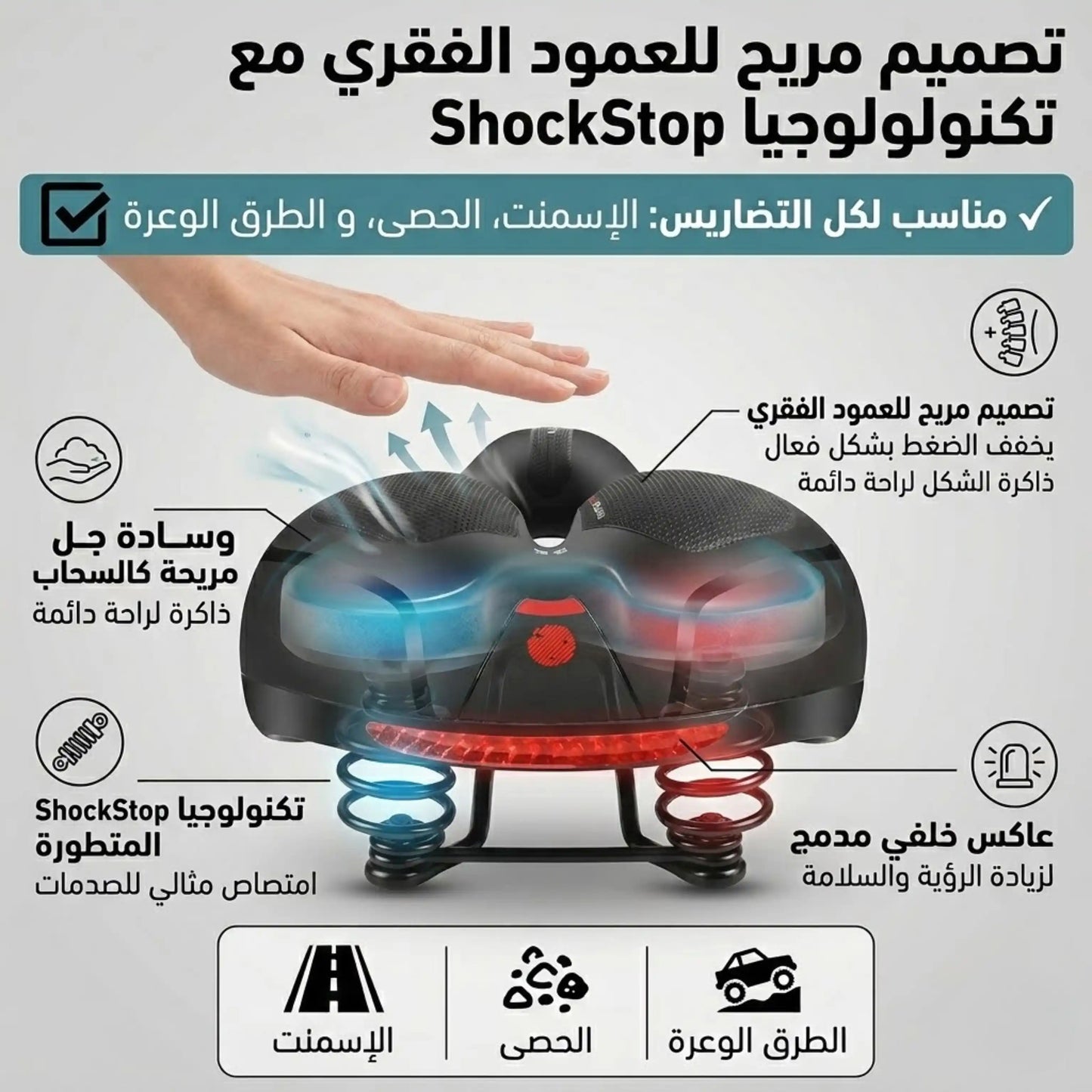 SOFTCLOUD PRO كرسي الدراجة