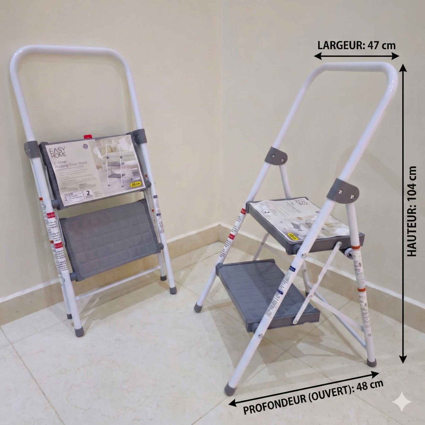 FOLDING STEP STOOL - السلم المنزلي القابل للطي.