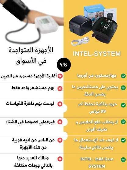 جهاز قياس ضغط الدم المعصمي INTEL SYSTEM.