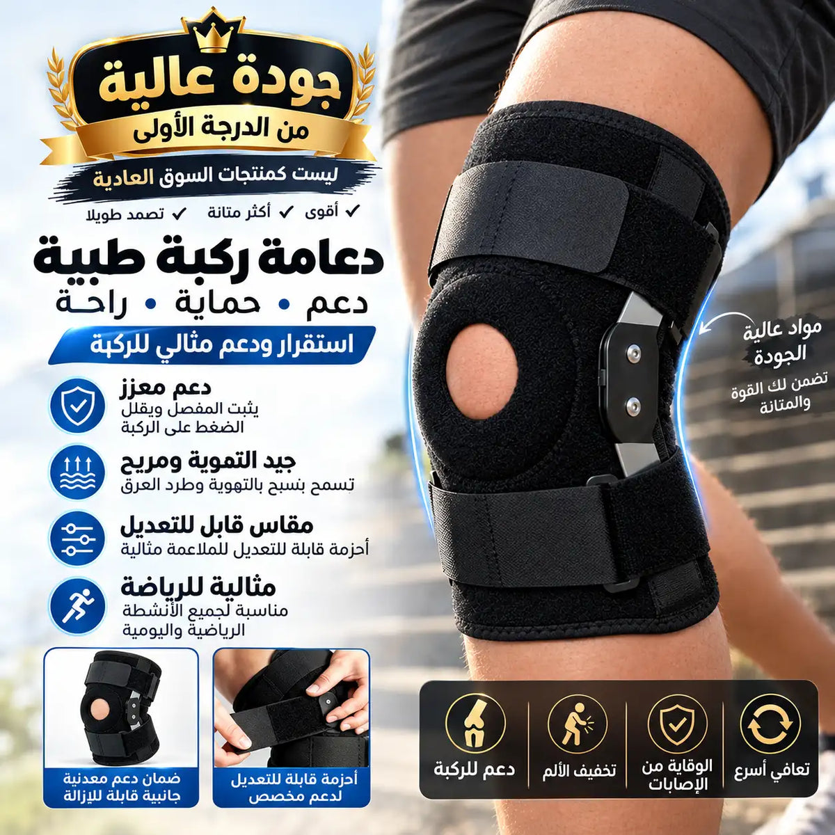 Genouillère Ergonomique Renforcée دعامة ركبة معززة (première qualitée)
